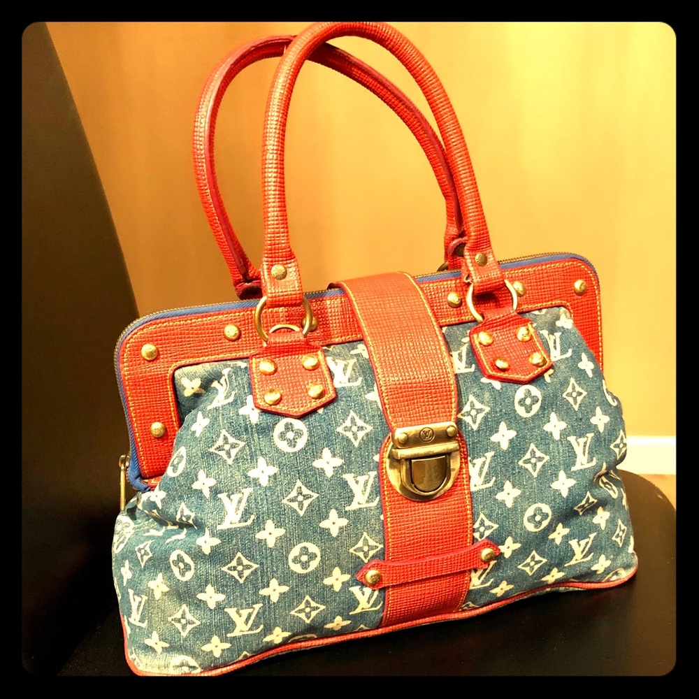 Louis Vuitton Authentic Vintage Denim Bag